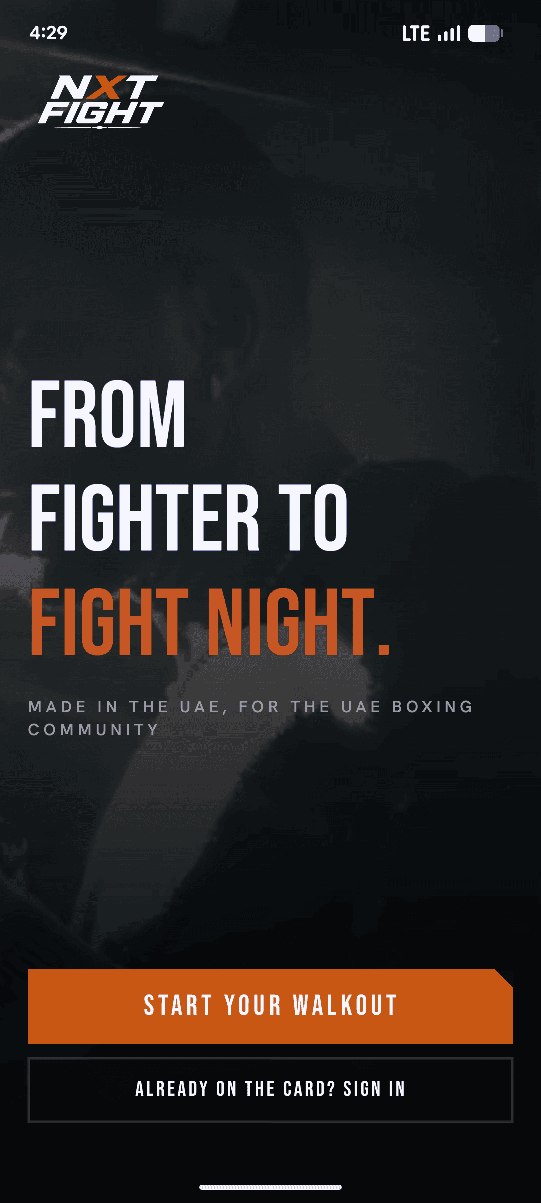 NXT FIGHT app: Walkout